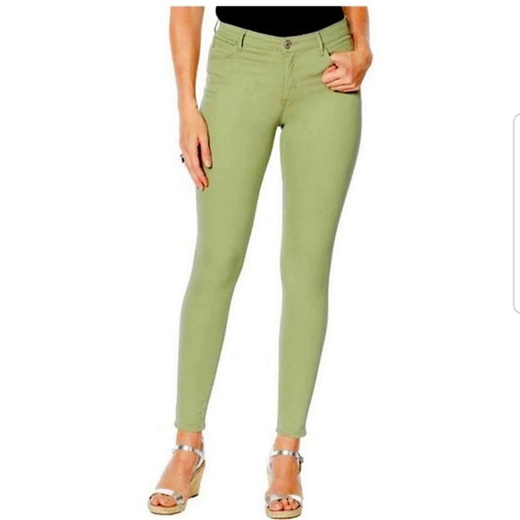 Skinnygirl Army Sage Jeans Soft Stretchy Mid-Rise The Skinny - Picture 1 of 9